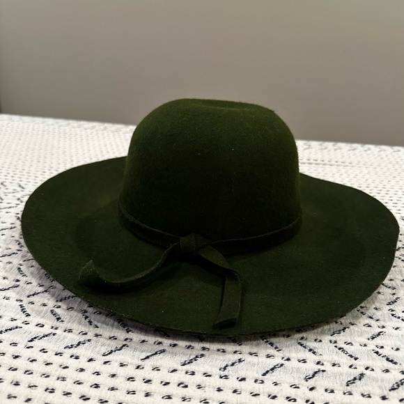 Gypsy Warrior 🖤 Army Green Floppy Wool Hat - Picture 1 of 9